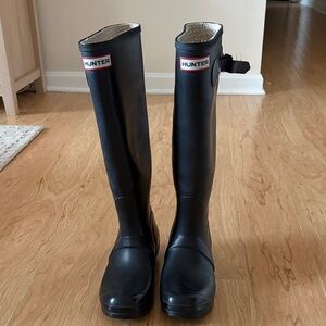 Hunter Classic Black Knee-High Boots